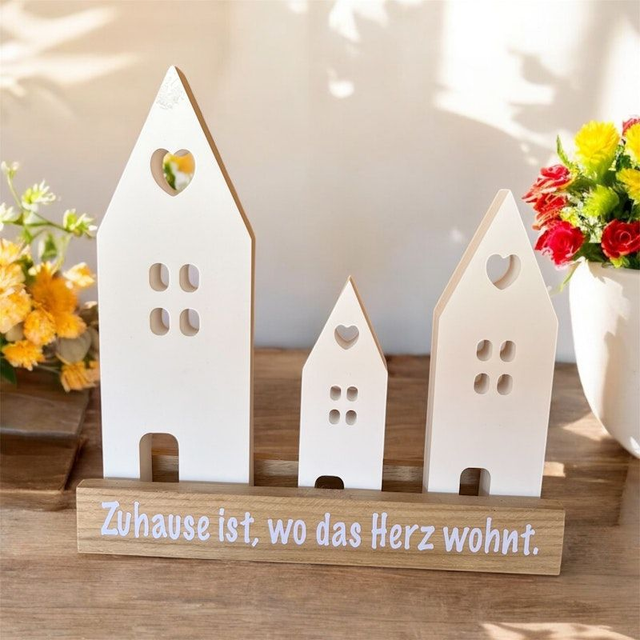 Lichthäuser "Zuhause ist, wo das Herz wohnt"