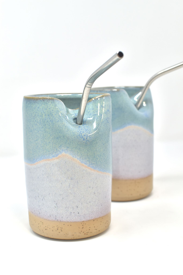 Straw tumbler - Ocean Blue