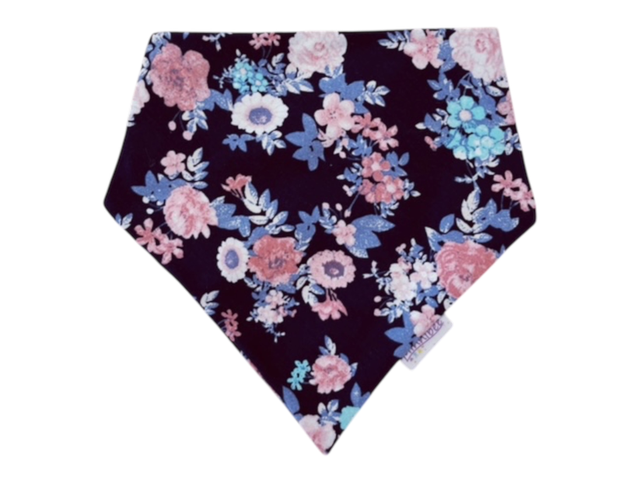 Dreieckstuch „ Blumen blau“ 0-3 Jahre 