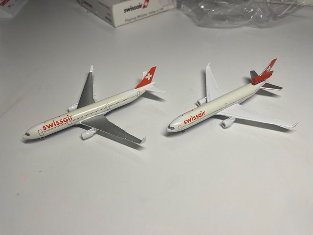 1/600 Swissair MD-11 + A330 Metall 