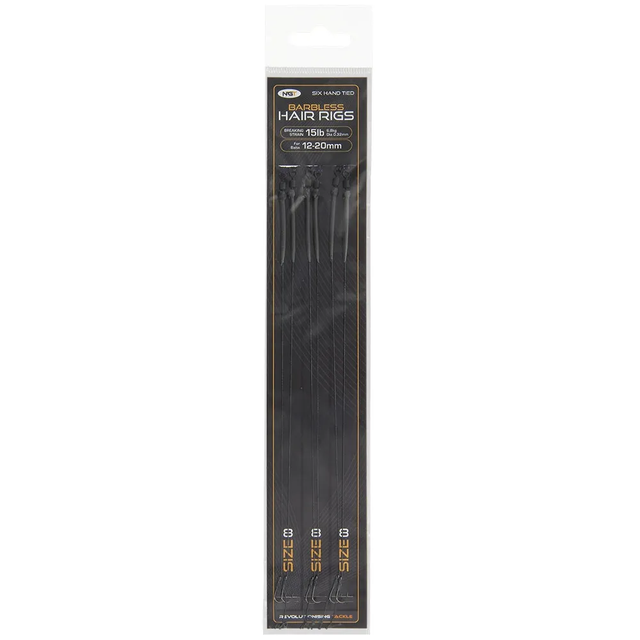 NGT Sixpack Hair Rigs - Size 8 Barbless