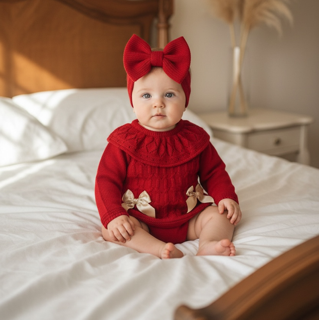 Baby’s Red Pex Pants Suit 