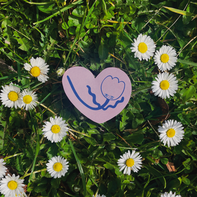 Sticker &quot;Fleur Coeur&quot;