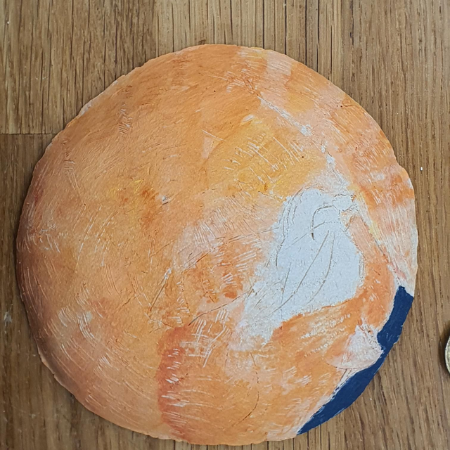 Ginger and white cat wall plaque