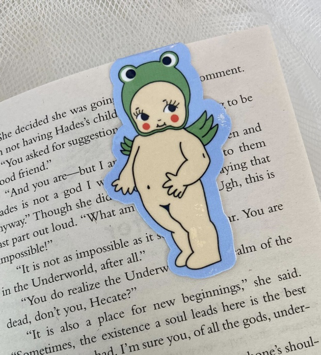Froggy Angel Doll Magnetic Bookmark