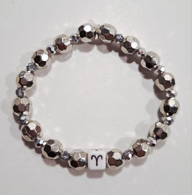 Aries zodiac beaded bracelet 