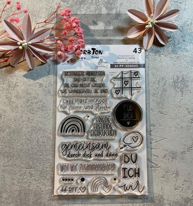 Stempelset / A6: 'Freundschaft' Nr. 43