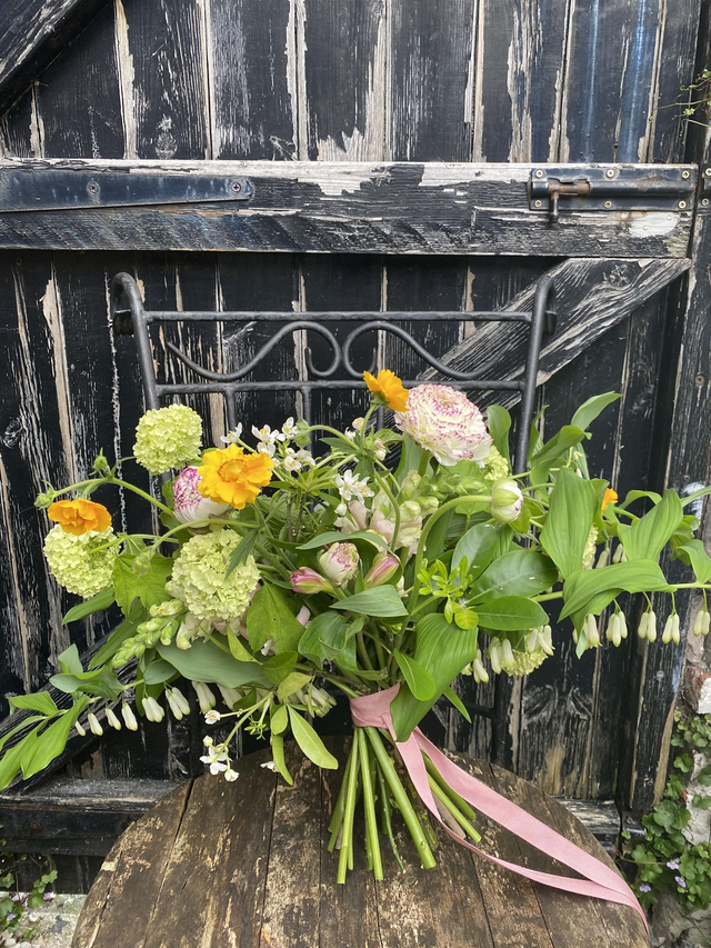 7th August 2025 - Summer hand-tied bouquet workshop - 6pm-8pm - Burton Manor Glasshouse