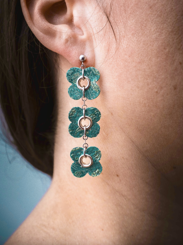 Charme Printanier#2-Tissu coton vert