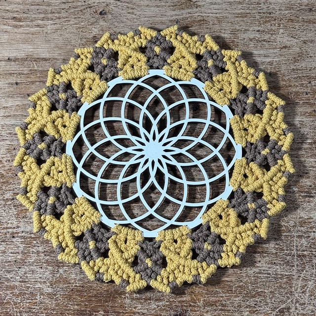 Mandala Tore bicolore - Plexus solaire