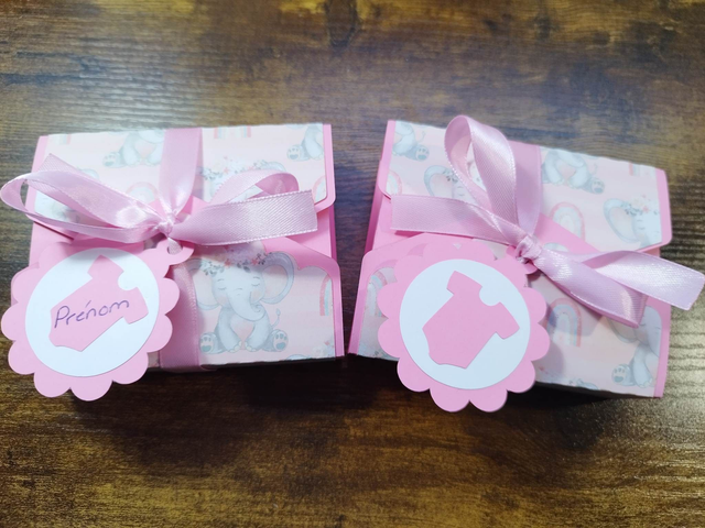 Boîte à dragée thème fille