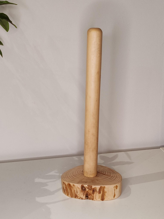 Support en bois pour rouleau essuie-tout