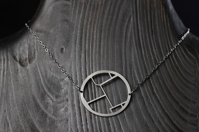 Strasbourg - Place Kleber | Collier Géométrique| Inox | Dédale