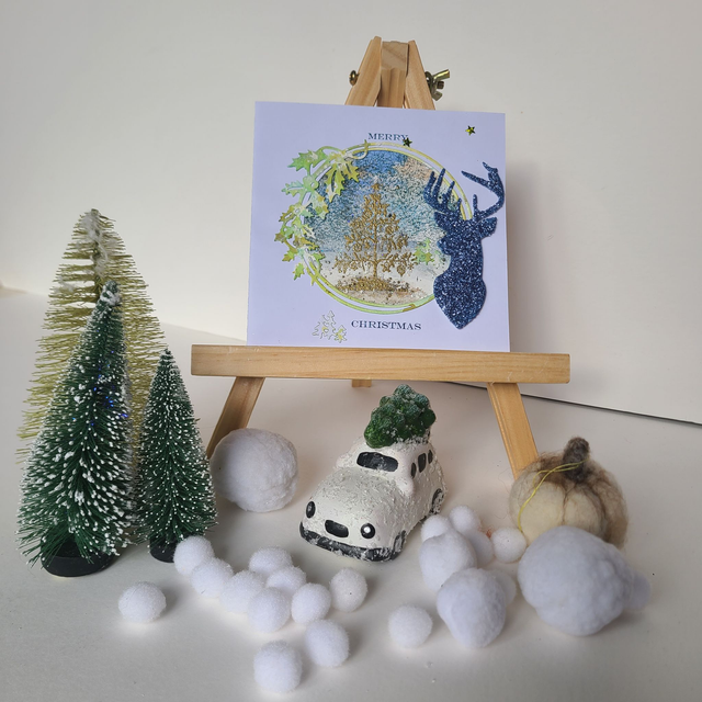 Carte de Noël - MERRY CHRISTMAS