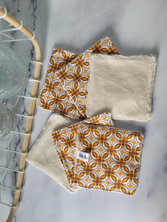 Lingettes Vitrail orange/beige