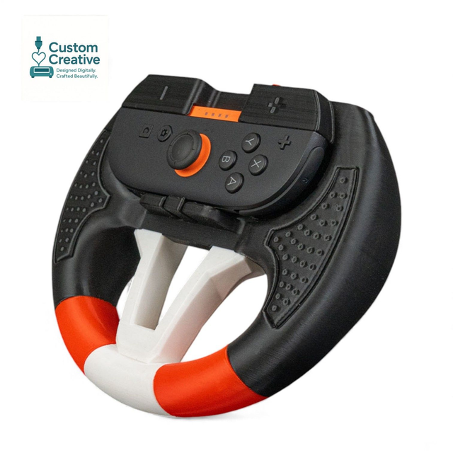 Nintendo Switch 2 Steering Wheel Controller Holder – Ergonomic Racing Wheel Grip (Custom Colours Available)