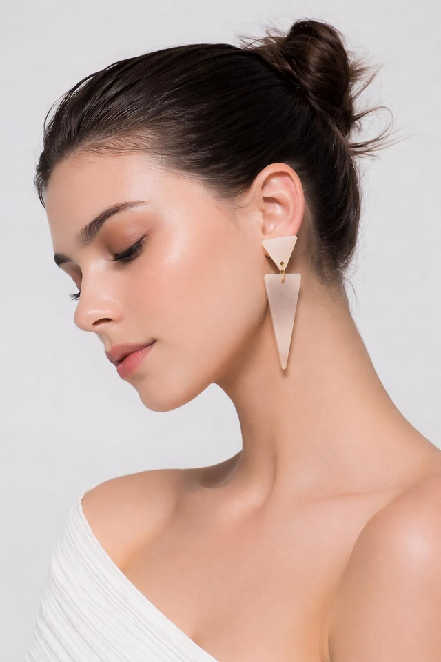 Boucles triangle -Collection Minérale origine 