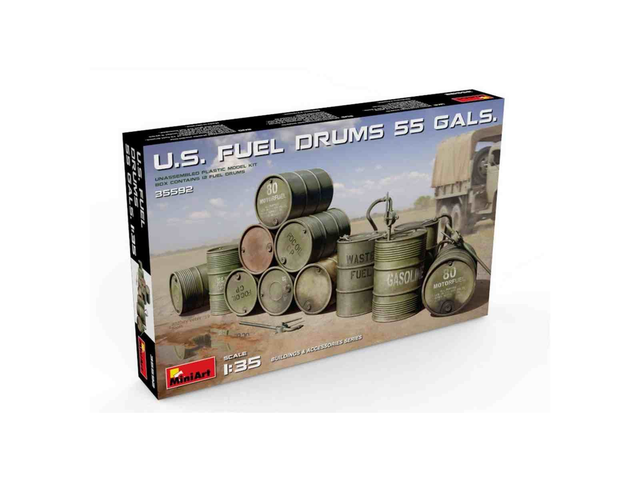 Fûts de carburant US 55 Gals - miniart 35592 1/35