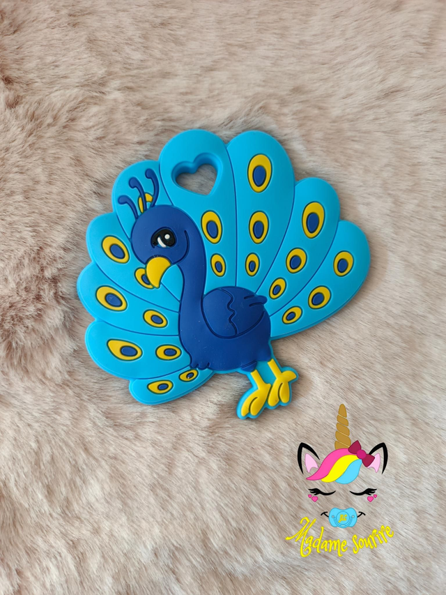 Jouet dentition Paon