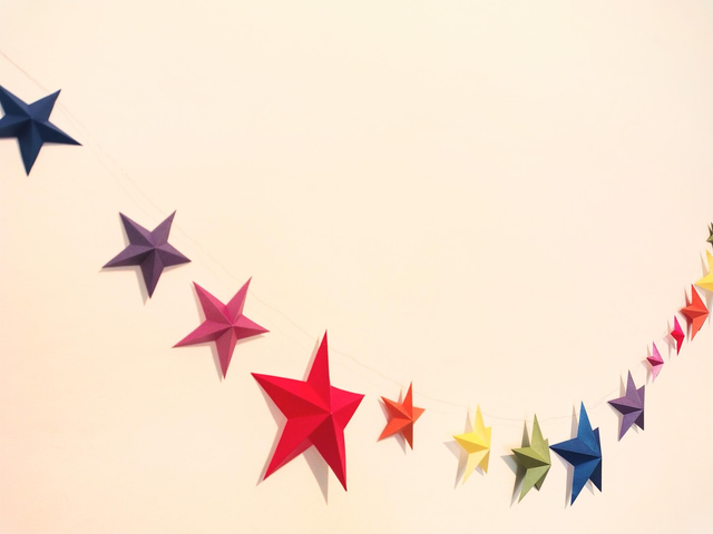 Rainbow - DIY Star Garland Kit