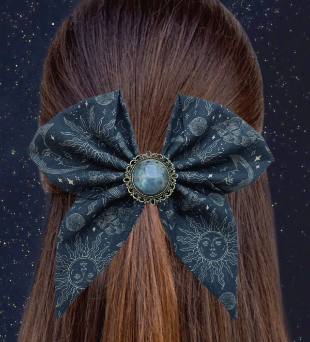 Barrette à cheveux - Magie Astrale - Labradorite