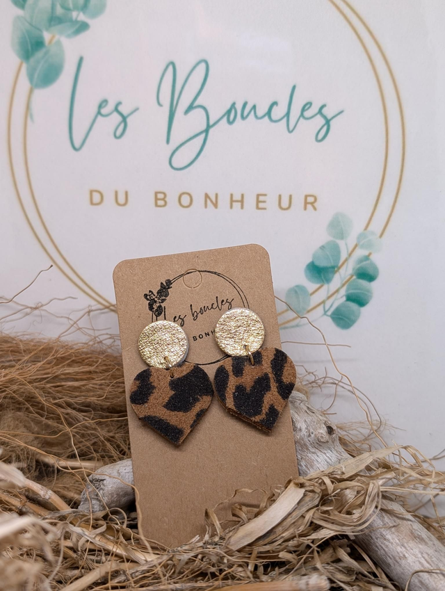 Mini coeur peau léopard luxe mc047