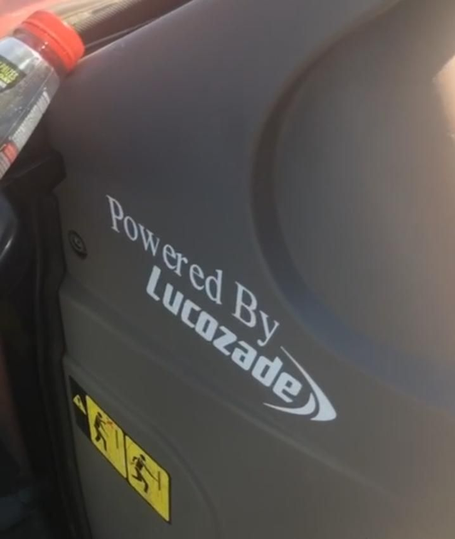 Powered by lucozade 