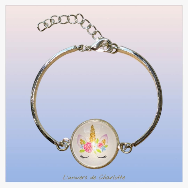 Bracelet "Licorne" acier LI-001
