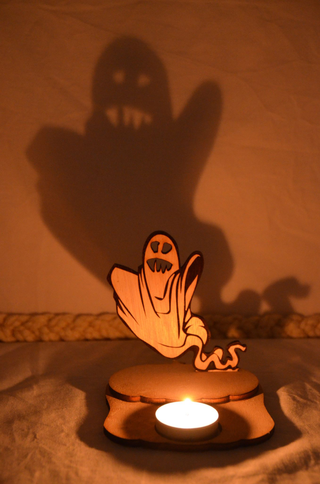 Bougeoir à réflexion petit fantôme