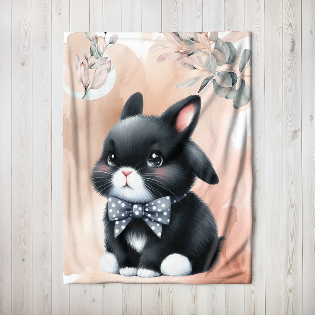 Couverture personnalisé lapin 