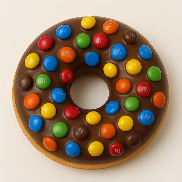 Donut Nutella M&amp;M&#039;s