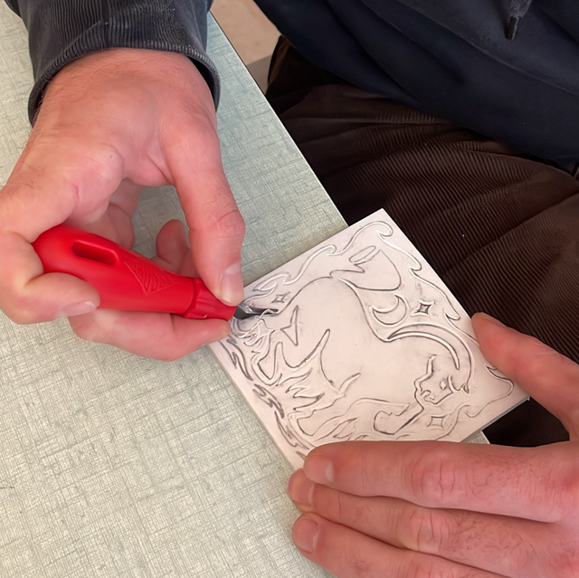 Cours mensuel de linogravure sur papier et terre / 5x2h