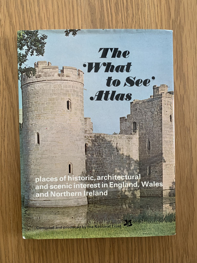The 'What to See' Atlas from the National Trust hardback book 1964