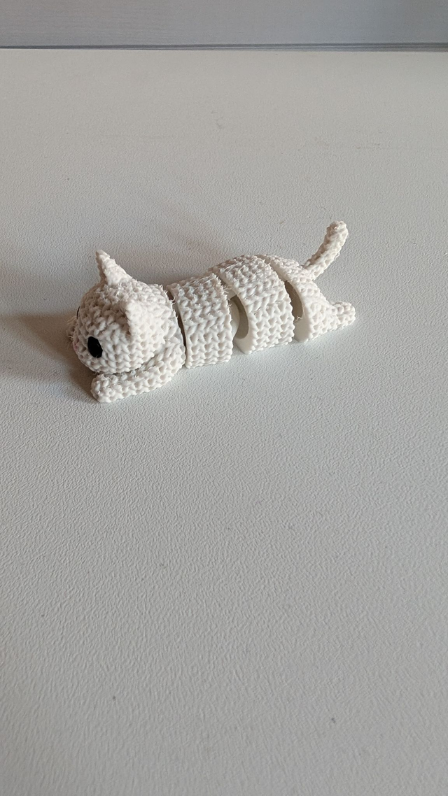 Knitted Style Flexi Cat Figure