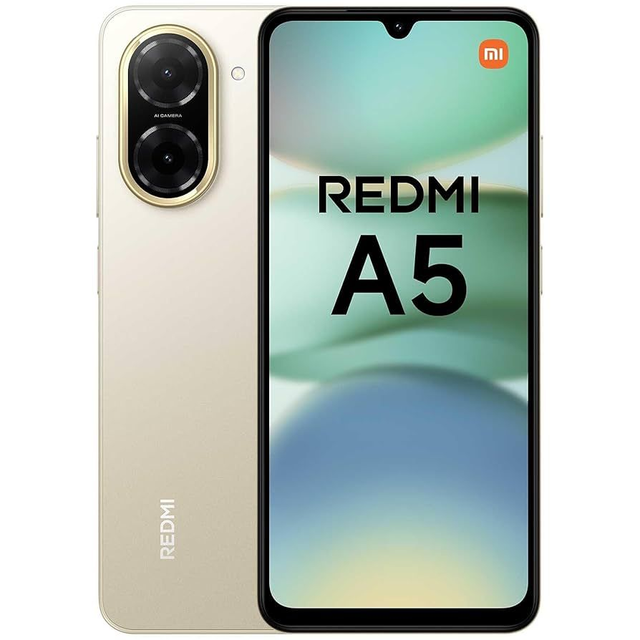 Xiaomi Redmi A5 – 4 Go / 128 Go – Sandy Gold ou noir 