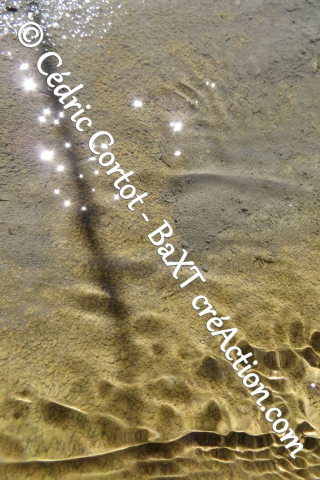 Impression sur alu dibond - Reflets et cours d'Eau (ref 6712)