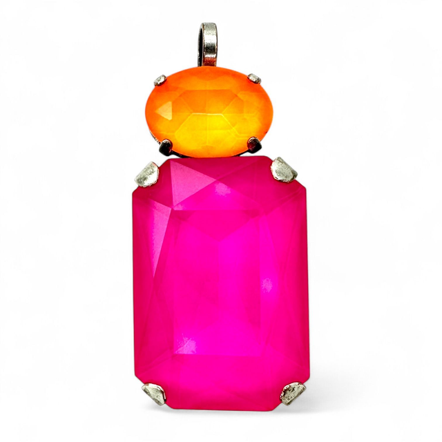 Anhänger BIG OCTAGON PLUS Electric Pink, Orange