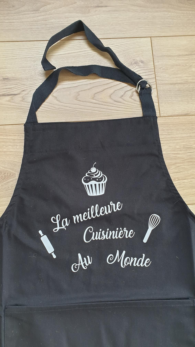Tablier de cuisine noir