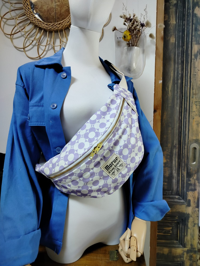 Sac banane violet pastel