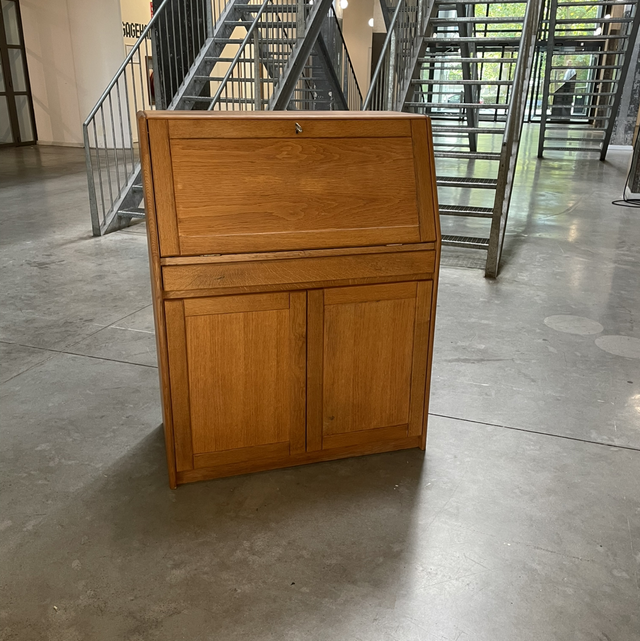 Vintage secretaire van eikenhout