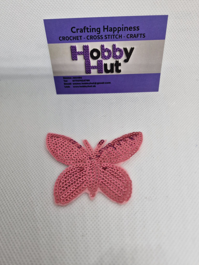 Embroidered Patch - Sequined Butterfly