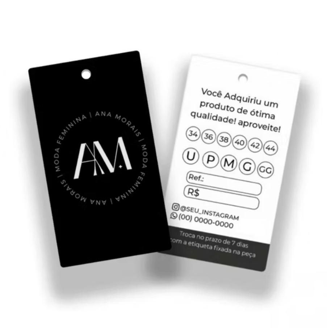 Etiqueta para Roupas Personalizada