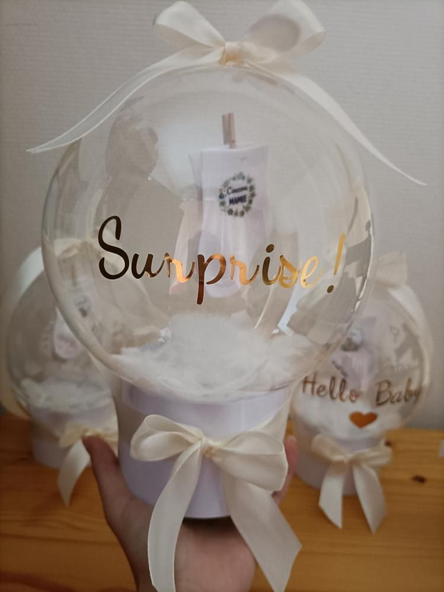 Ballon Bulle cadeau &quot;annonce grossesse&quot; 