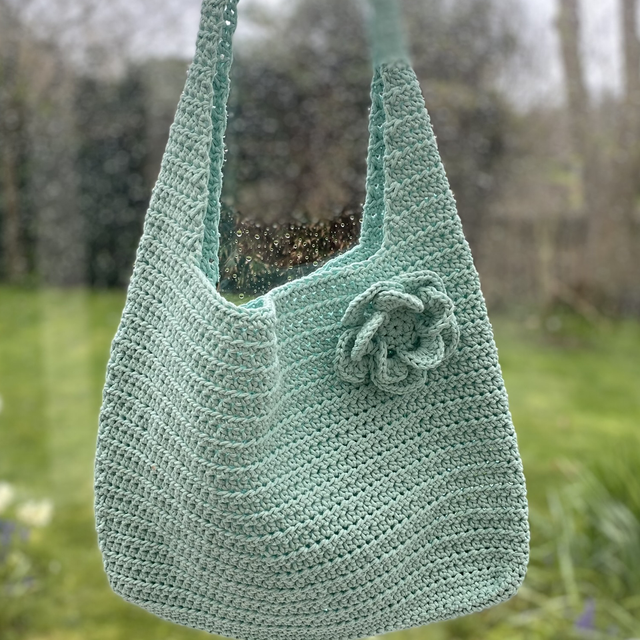 Daisy cotton cord tote