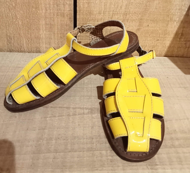 Sandales Pittos jaunes - taille 36