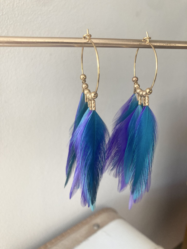 Créole Amazone violette/turquoise