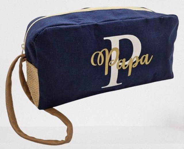 Trousse de toilette Éco-Chic en jute et coton