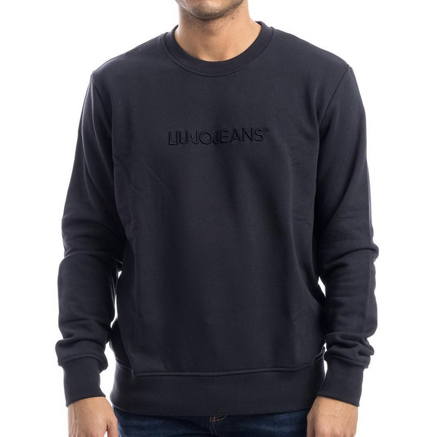 42367680 -  Liu Jo Uomo  Felpa girocollo con ricamo- in cotone extra soft-