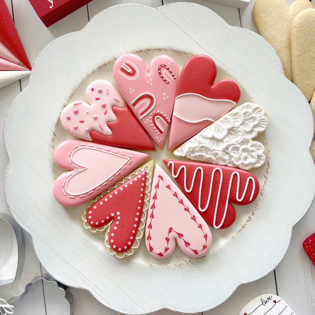 Atelier décoration de biscuits coeurs