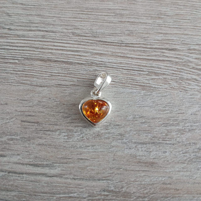 Dames hanger "Hart" Barnsteen - 925 zilver (9.020)